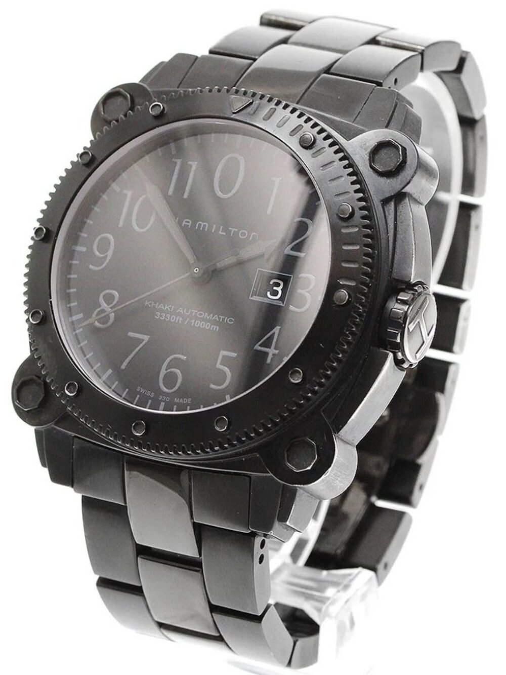 HAMILTON Khaki Below Zero H785850 Date black Dial Automatic Men's Watch_950760